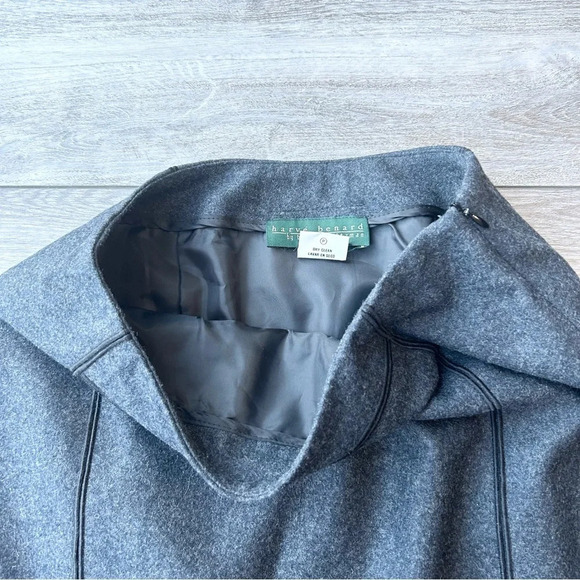 Harve Benard Wool Blend  A Line Midi Skirt - Picture 7 of 11